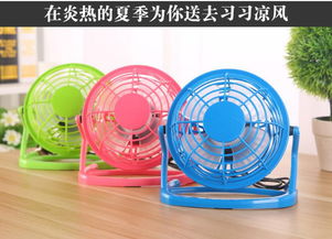夏季必備 USB迷你塑料風扇，靜音多功能桌面手持兩用